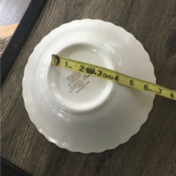 Beautiful vintage American Limoges bowl, Platinum French Chateau, warranted PLAD - Picture 7 of 7